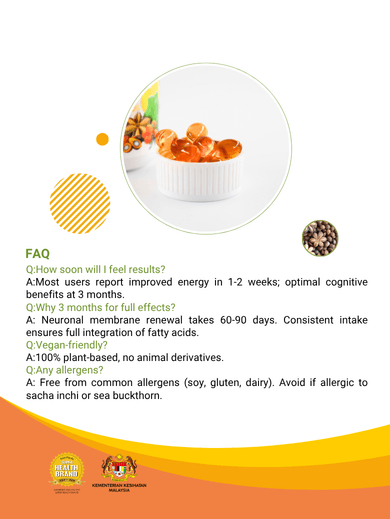 Sacha Inchi Oil with Tocotrienols and Sea Buckthorn Oil 60‘s - Image 4